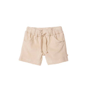 Terry cloth 100% organic cotton shorts Oat